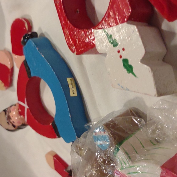 Christmas napkins holders set of 11 wooden characters - Picture 7 of 12